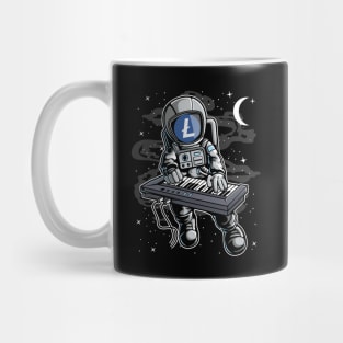 Astronaut Organ Litecoin LTC Coin To The Moon Crypto Token Cryptocurrency Blockchain Wallet Birthday Gift For Men Women Kids Mug